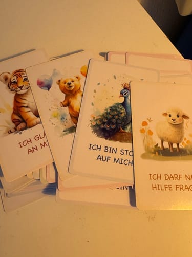 Customer photo review of Affirmationskarten für Kinder