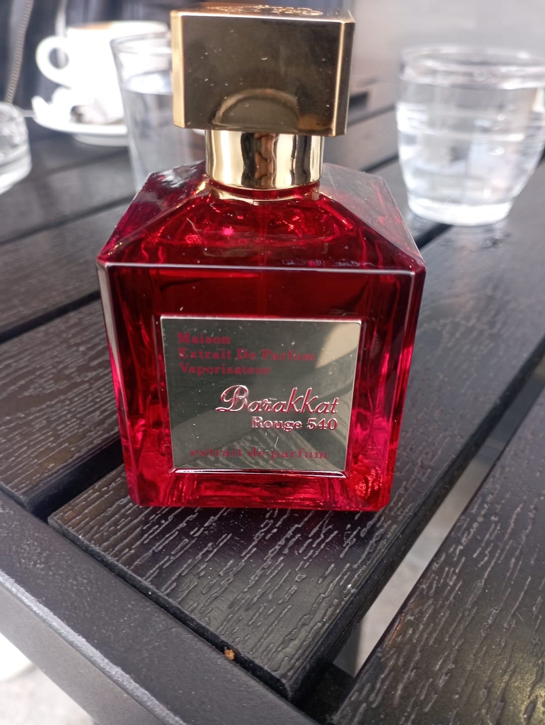 Customer photo review of Eau de Parfum Barakkat Rouge 540 - Fragrance World 100 ML
