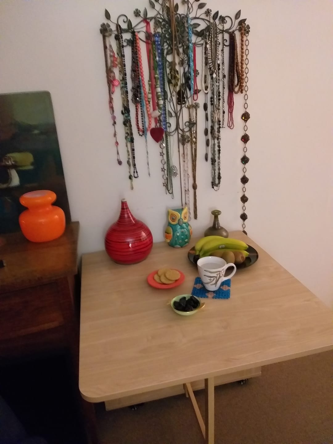 Customer photo review of Lecce Foldable Dining Table, Oak