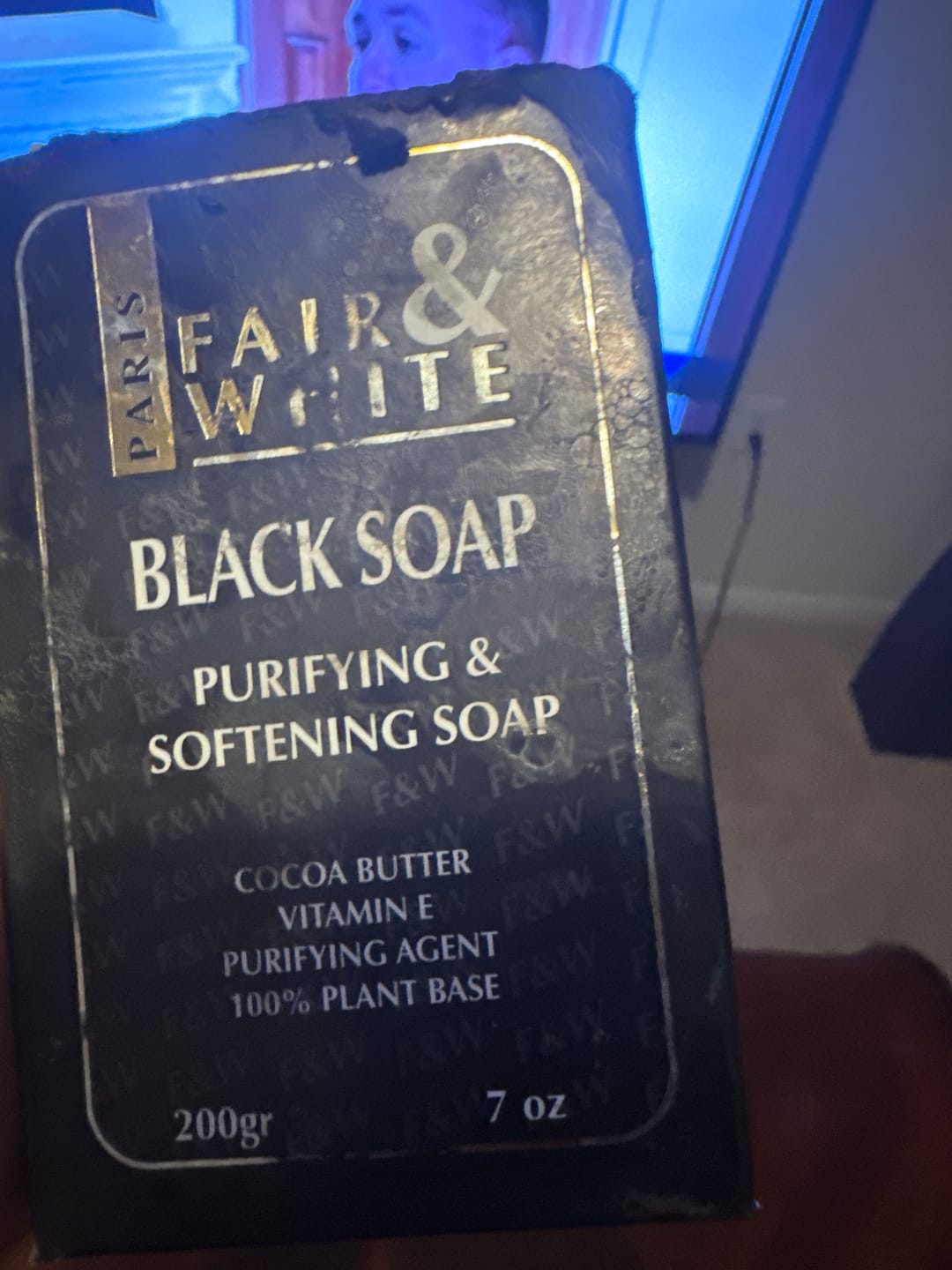 Customer photo review of Fair and White Original - Anti Bacterial Black Soap 200 g / 7 oz