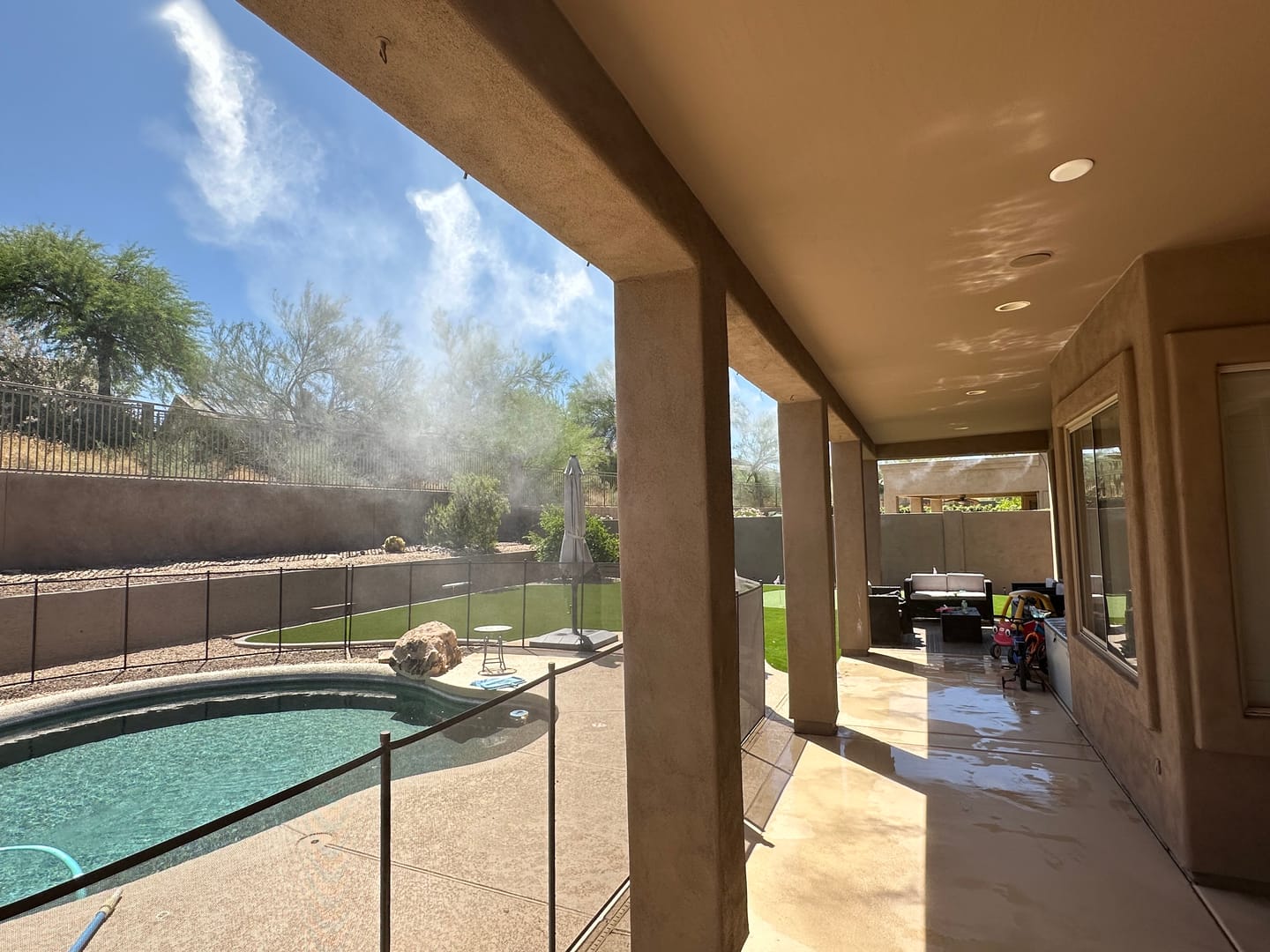 Customer photo review of The Patio Misting System Pro