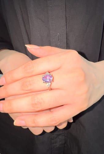 Customer photo review of VIOLET WHISPER RING