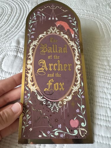 Customer photo review of *PRE-ORDER* Archer & the Fox bookmark