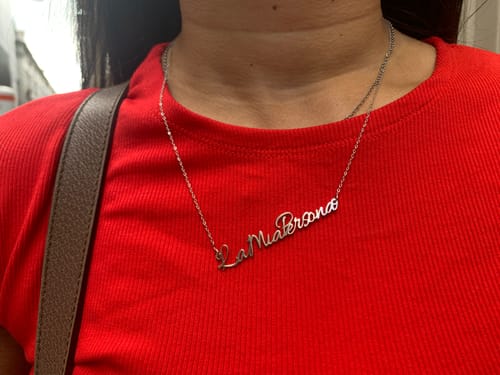 Customer photo review of Collana Nome