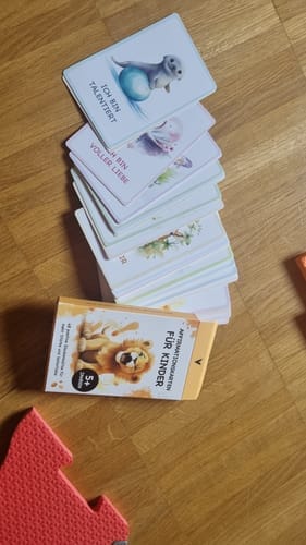 Customer photo review of Affirmationskarten für Kinder
