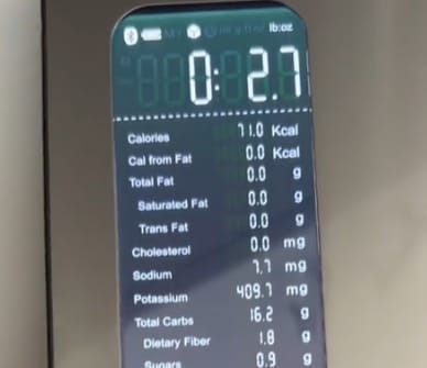 Customer photo review of Etekcity Food Nutrition Scale™