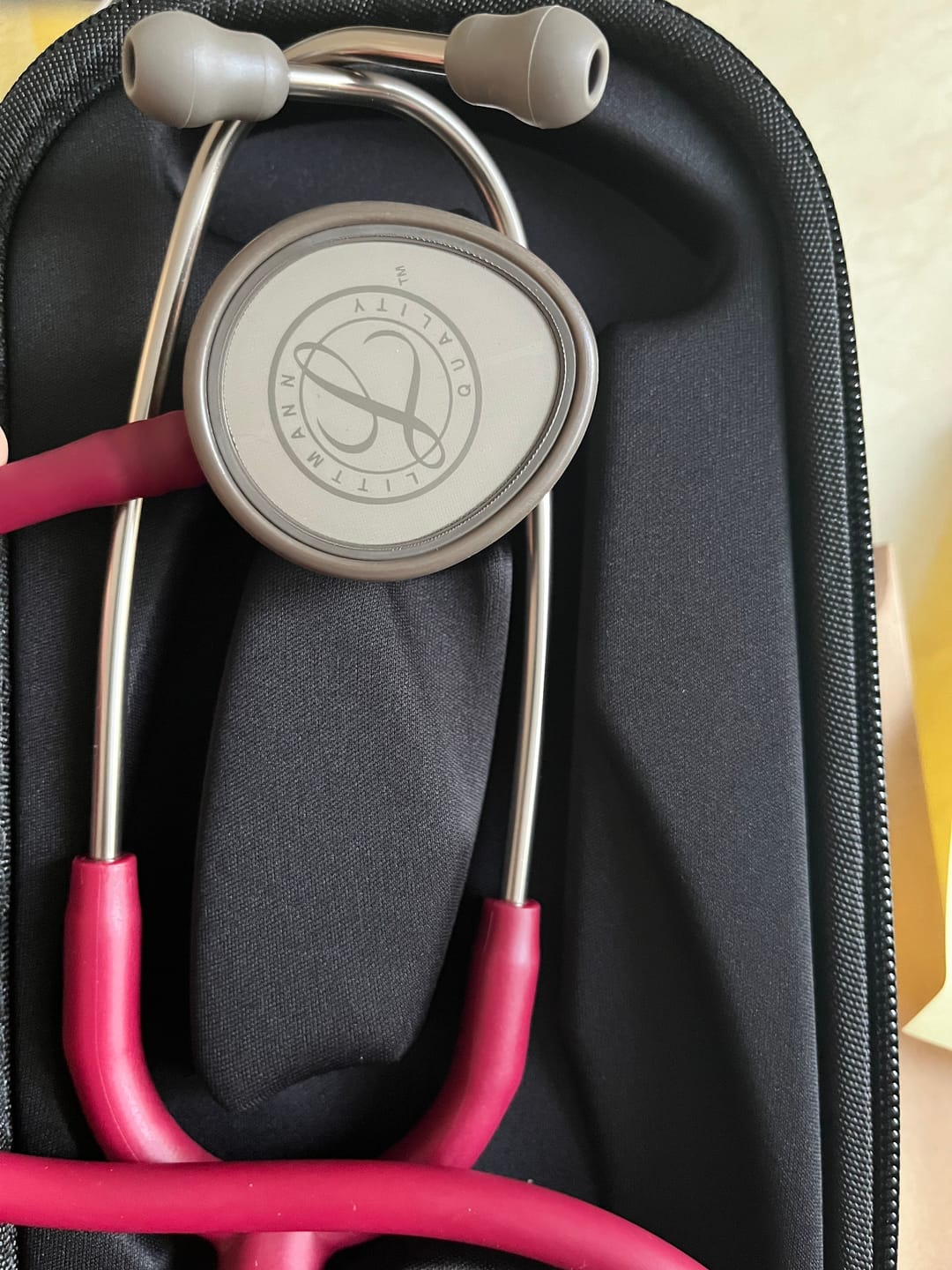 Customer photo review of Littmann Lightweight II SE Nurses Stethoscope: Burgundy 2451
