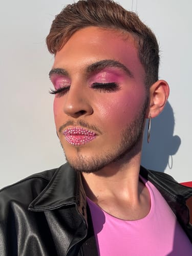 Customer photo review of Chula Beauty Strip Lash Adhesive®