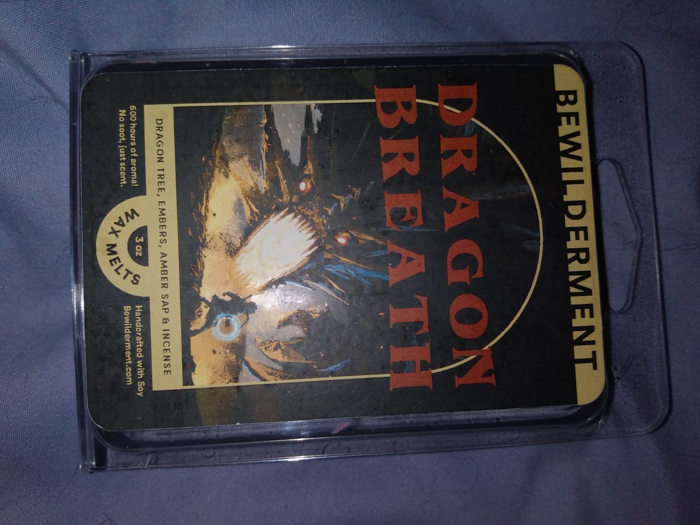 Customer photo review of Dragon Breath Wax Melts