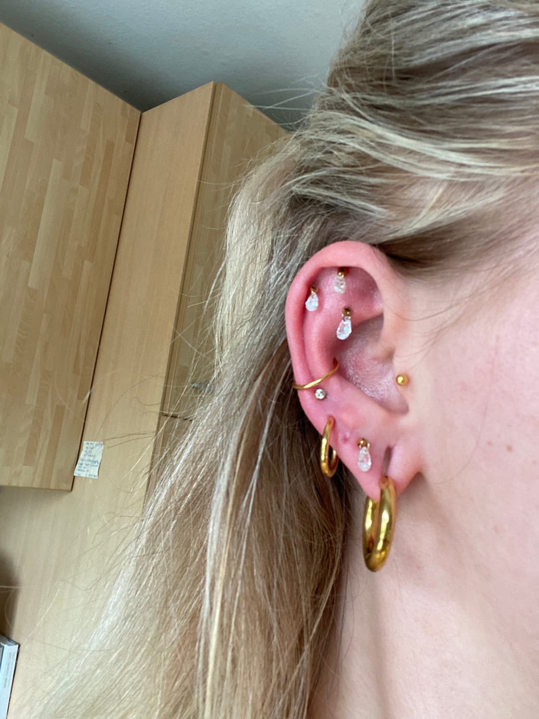 Customer photo review of Zoey Piercing | Titan