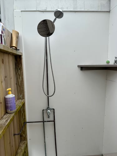 Customer photo review of 1-Spray Dual Shower Head Set