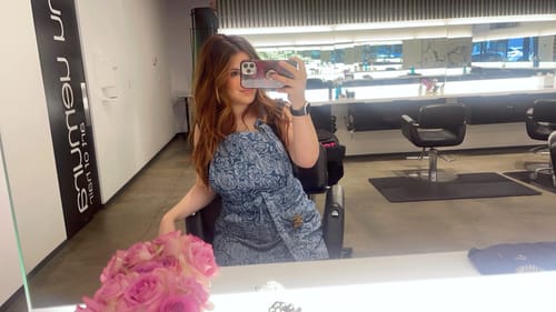 Customer photo review of Denim Rose