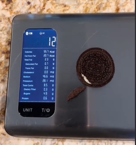 Customer photo review of Etekcity Food Nutrition Scale™