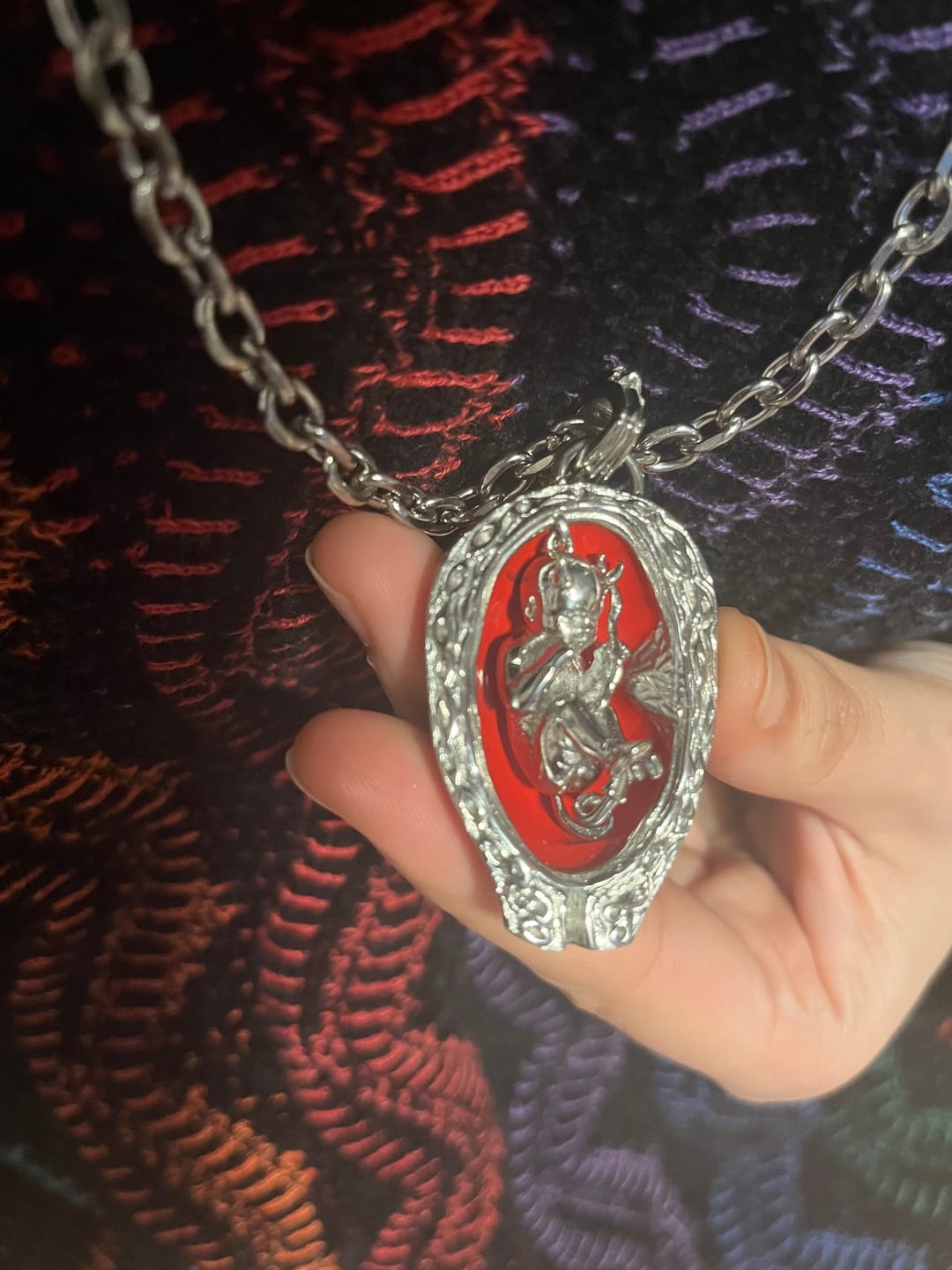 Customer photo review of DEVIL EMBRYO PENDANT