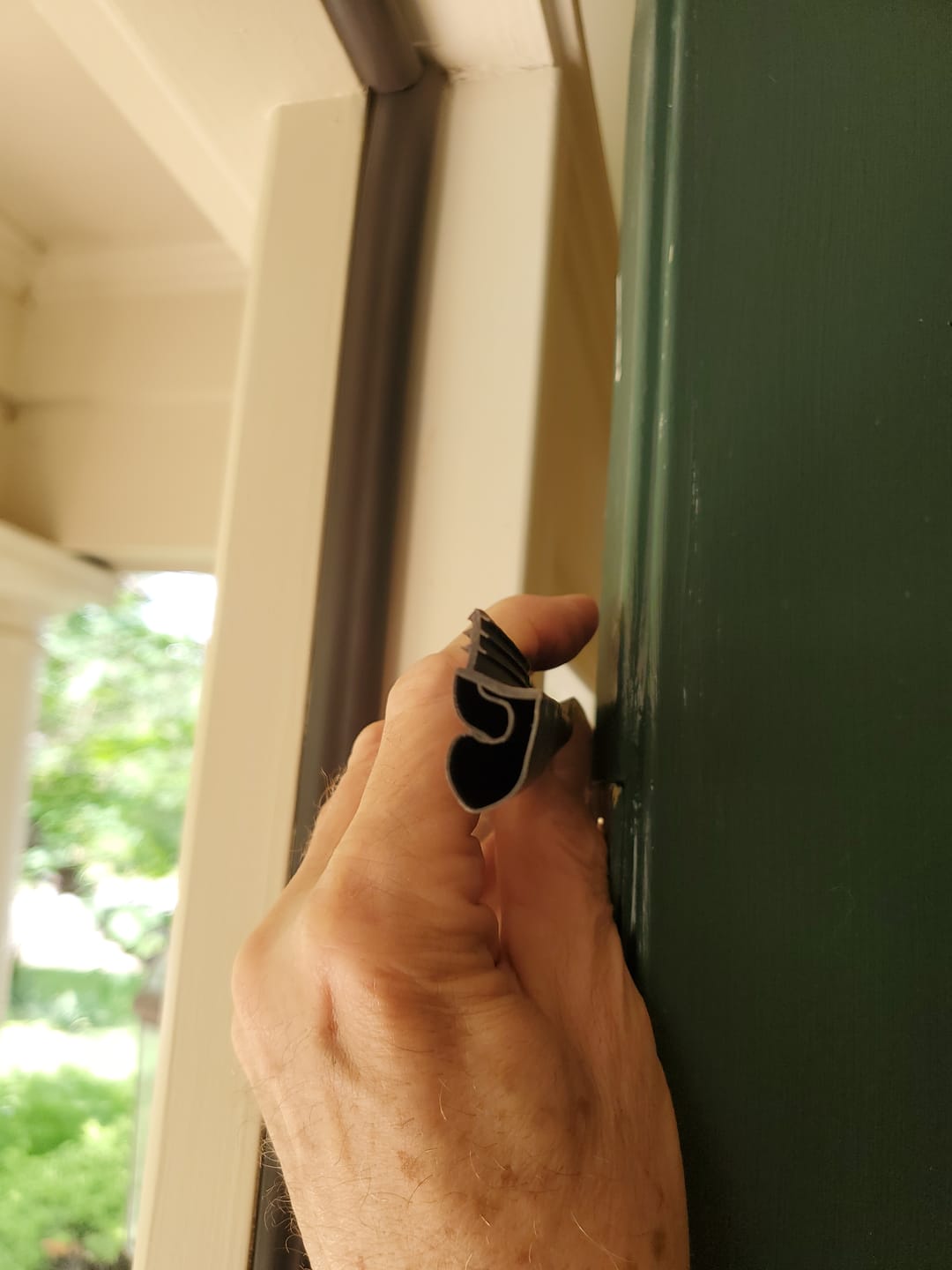 Customer photo review of 81" High Reach Compression Weatherstrip