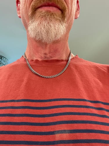 Customer photo review of 5mm Cuban Link Chain