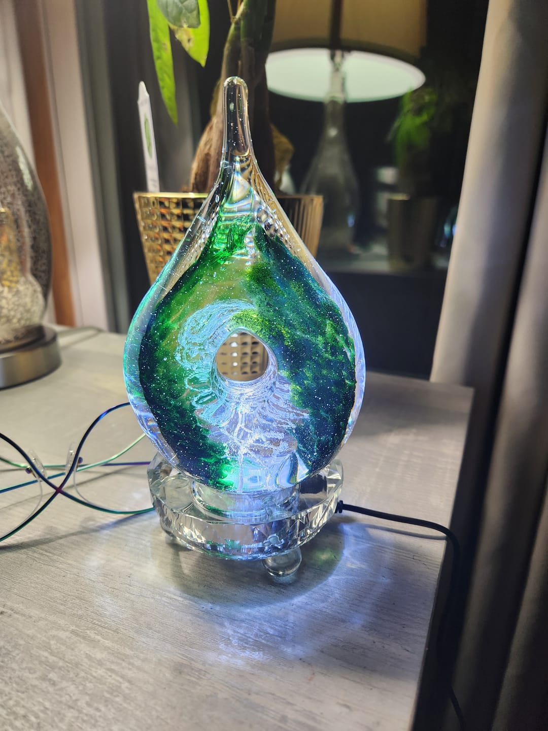 Customer photo review of Lucite Light Stand - White Light