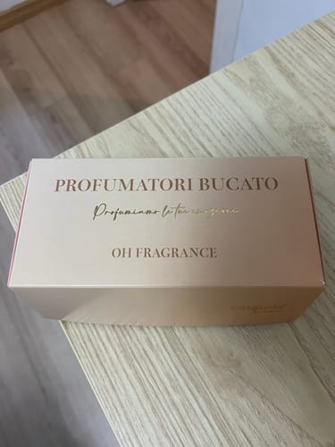 Customer photo review of Cofanetto 10 Profumatori per Bucato - Il Tuo Viaggio Olfattivo con OlimpiaHome