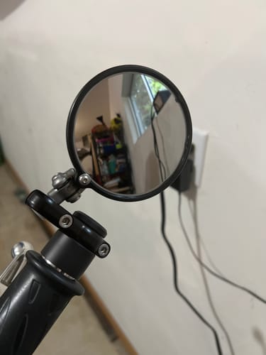 Customer photo review of Triumph Bar End Finishers & Mirror Kits - 1” to 7/8" Adapter - Handlebar Triumph Models – Bobber, Speedmaster, T100 & T120