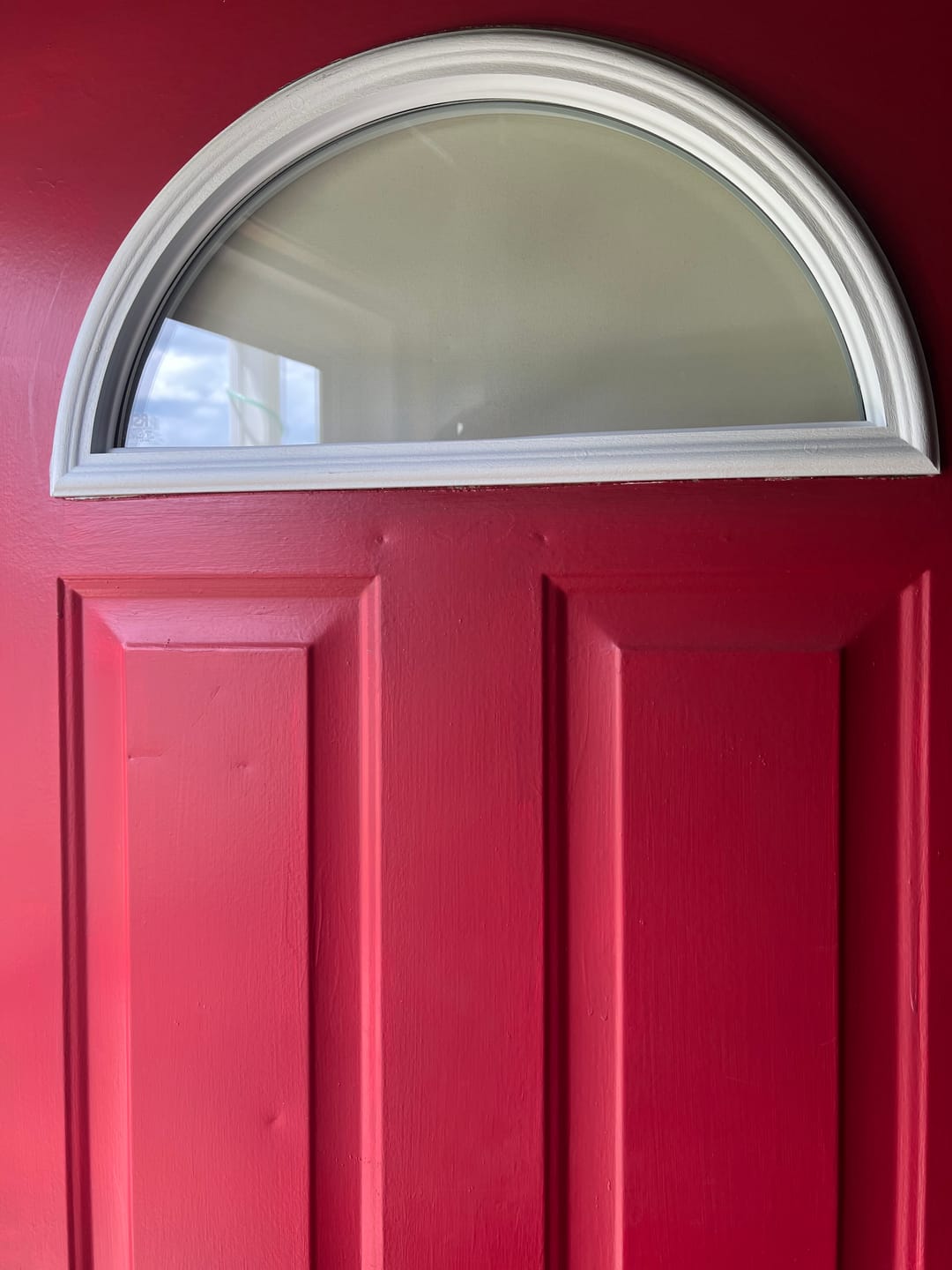 Customer photo review of Clear 1 Lite Glass and Frame Kit (Fanlite 24" x 12" Frame Size)