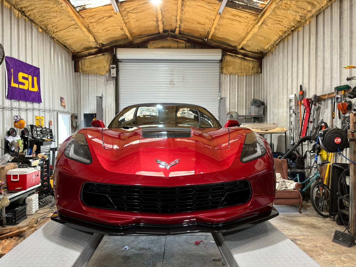 Customer photo review of Corvette C7 Carbon Flash Front Bumper Grill
