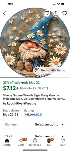 Customer photo review of Wreath Sign, God Bless America Sign, Round Patriotic Sign, DECOE-487, Sign For Wreath, DecoExchange