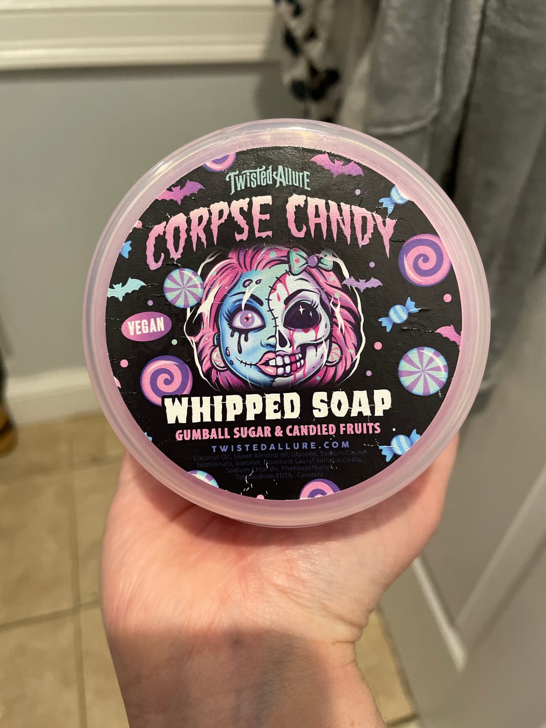 Customer photo review of Corpse Candy Whipped Soap
