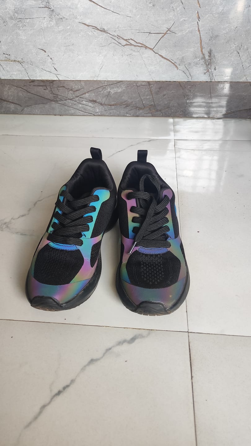 Customer photo review of Bacca Bucci RAINBOW Women All-Day wear Joggers Running Walking Gym Training Shoes