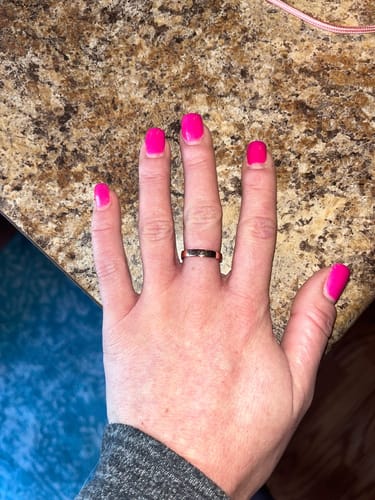 Customer photo review of BE KIND...OF A BI♥CH MANTRA RING