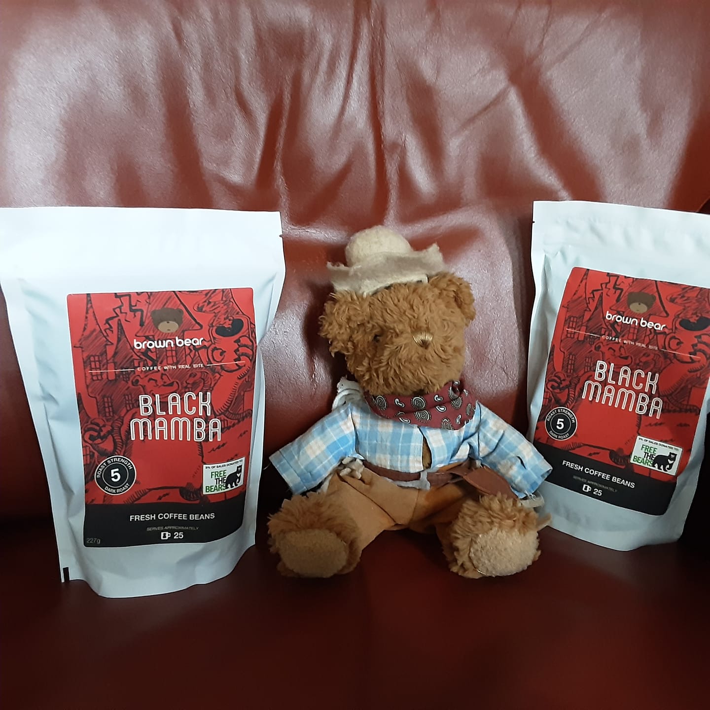 Customer photo review of Strong Dark Roast Coffee - Black Mamba - High Caffeine