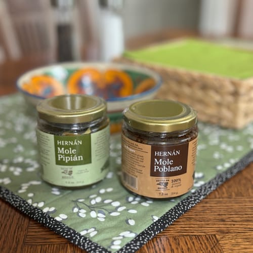 Customer photo review of Mixed 6 Pack -Mole Poblano & Pipian