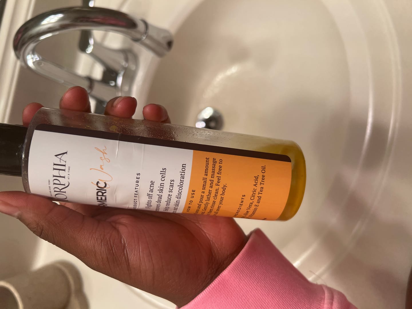 Customer photo review of Turmeric Wash