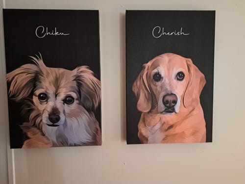 Customer photo review of Pet Art Canvas Wrap
