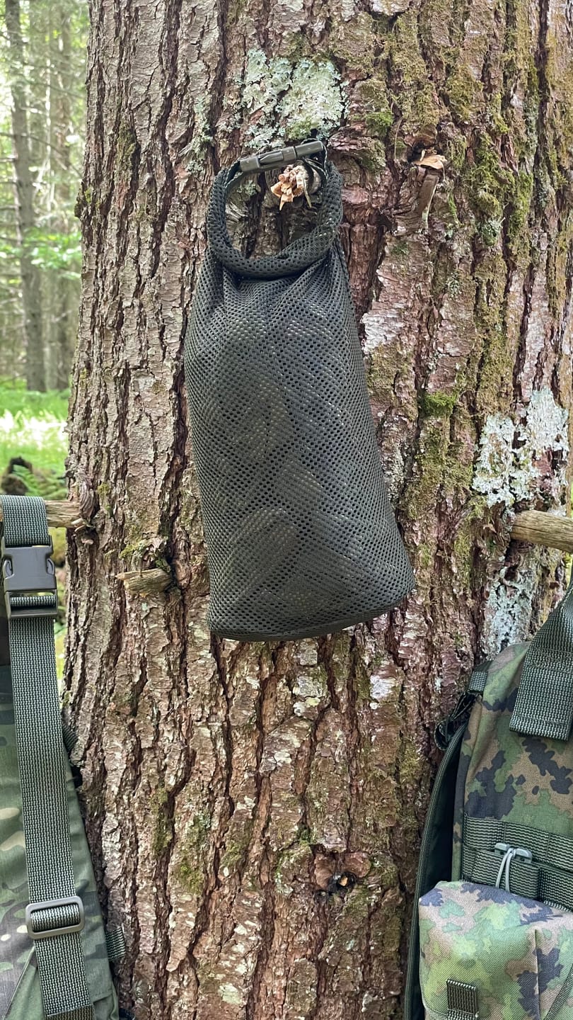 Customer photo review of Rolltop Stuffsack, mesh