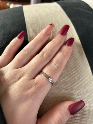 Customer photo review of BE KIND...OF A BI♥CH MANTRA RING