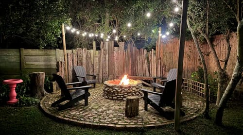 Customer photo review of Litehouse LED Festoon Outdoor Bulb String Lights - Traditional Bulb - 220-240V - Black String