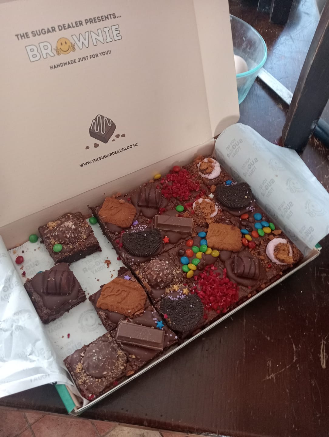 Customer photo review of Mega mixed assortment brownie
