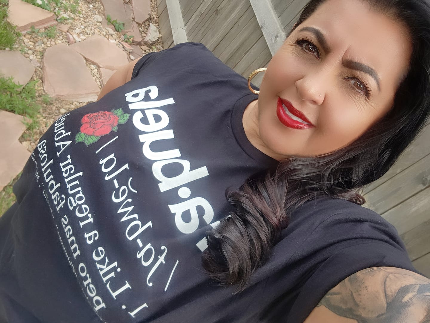 Customer photo review of Fabuela Fabulosa Abuela T-Shirt