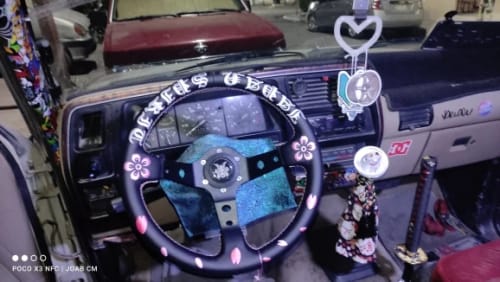 Customer photo review of Samurai Cherry Blossom Drift Steering Wheel