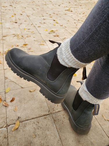 Customer photo review of Botín Original 2.0 Negro Rústico Mujer