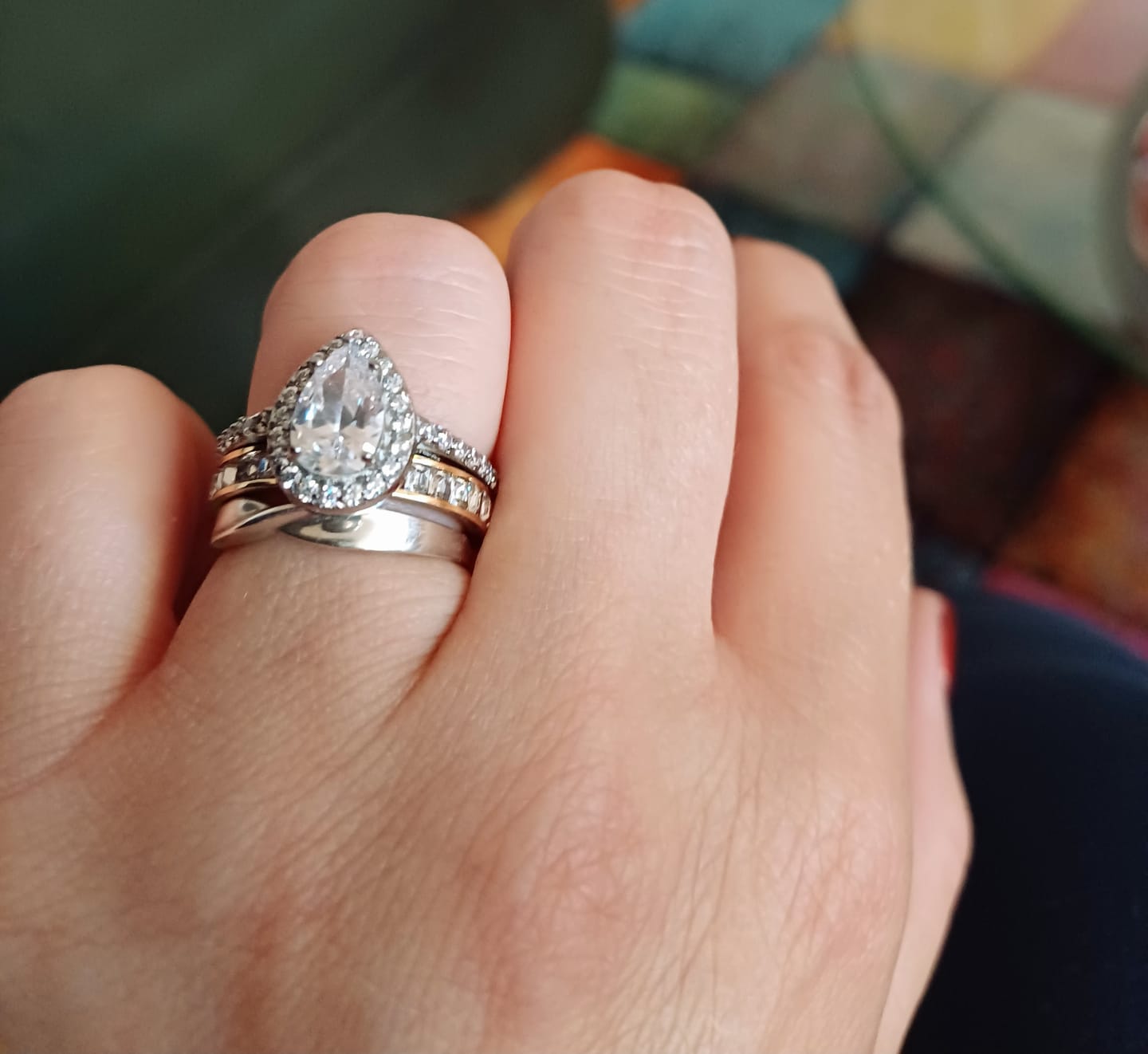Customer photo review of Drop Ring | 18K vergoldet