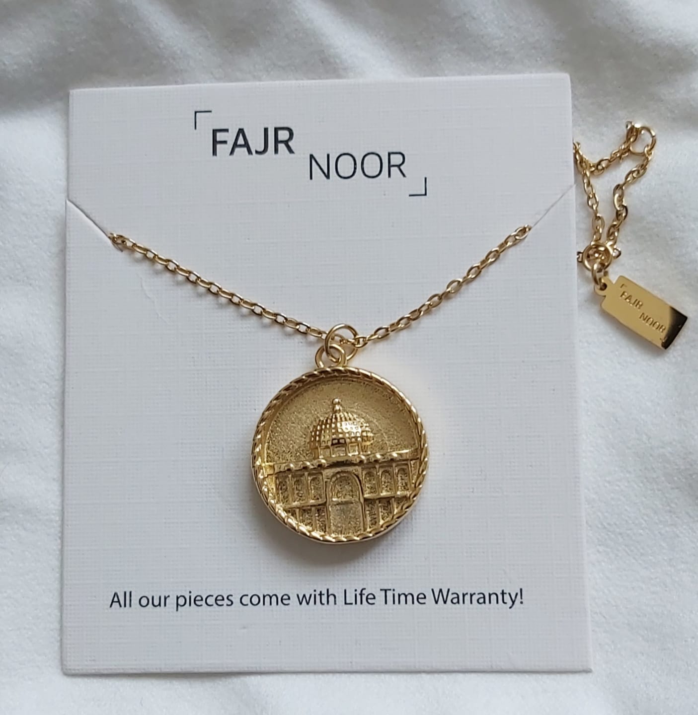Customer photo review of Palestine Dome of Rock Necklace