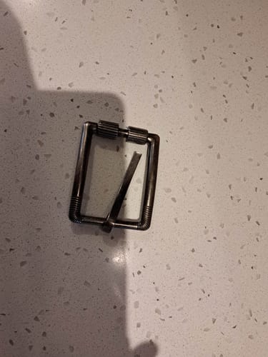 Customer photo review of Embossed Heavy Duty Straight Edge Belt Buckle - 40 mm/ 1.6"