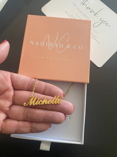Customer photo review of Personalized Name Necklace