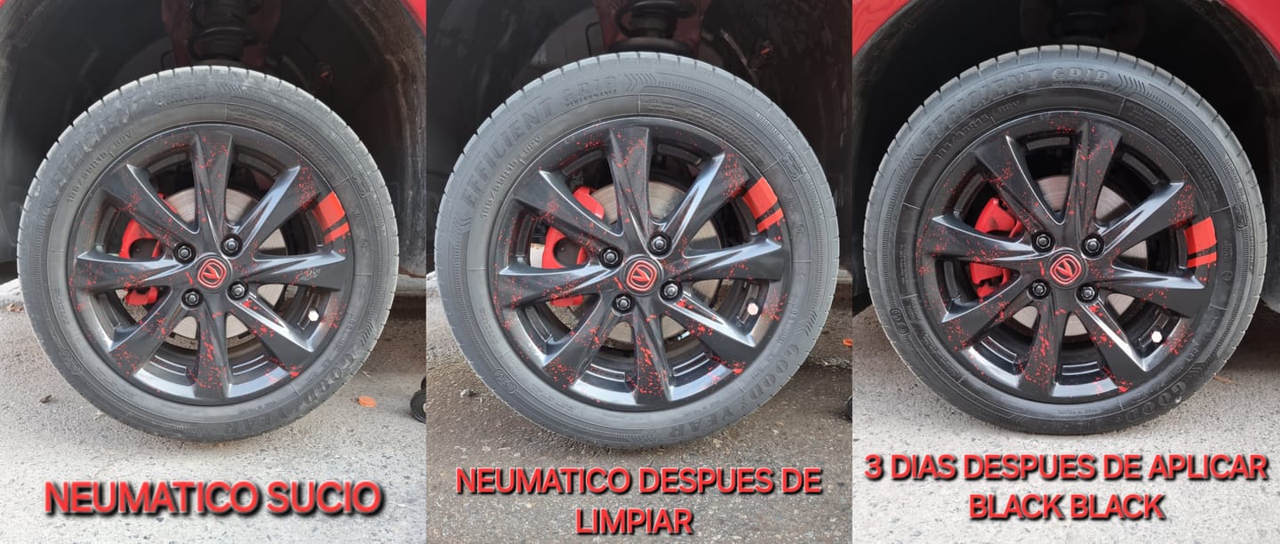 Customer photo review of Coating para Neumáticos BLACK BLACK 110 ml