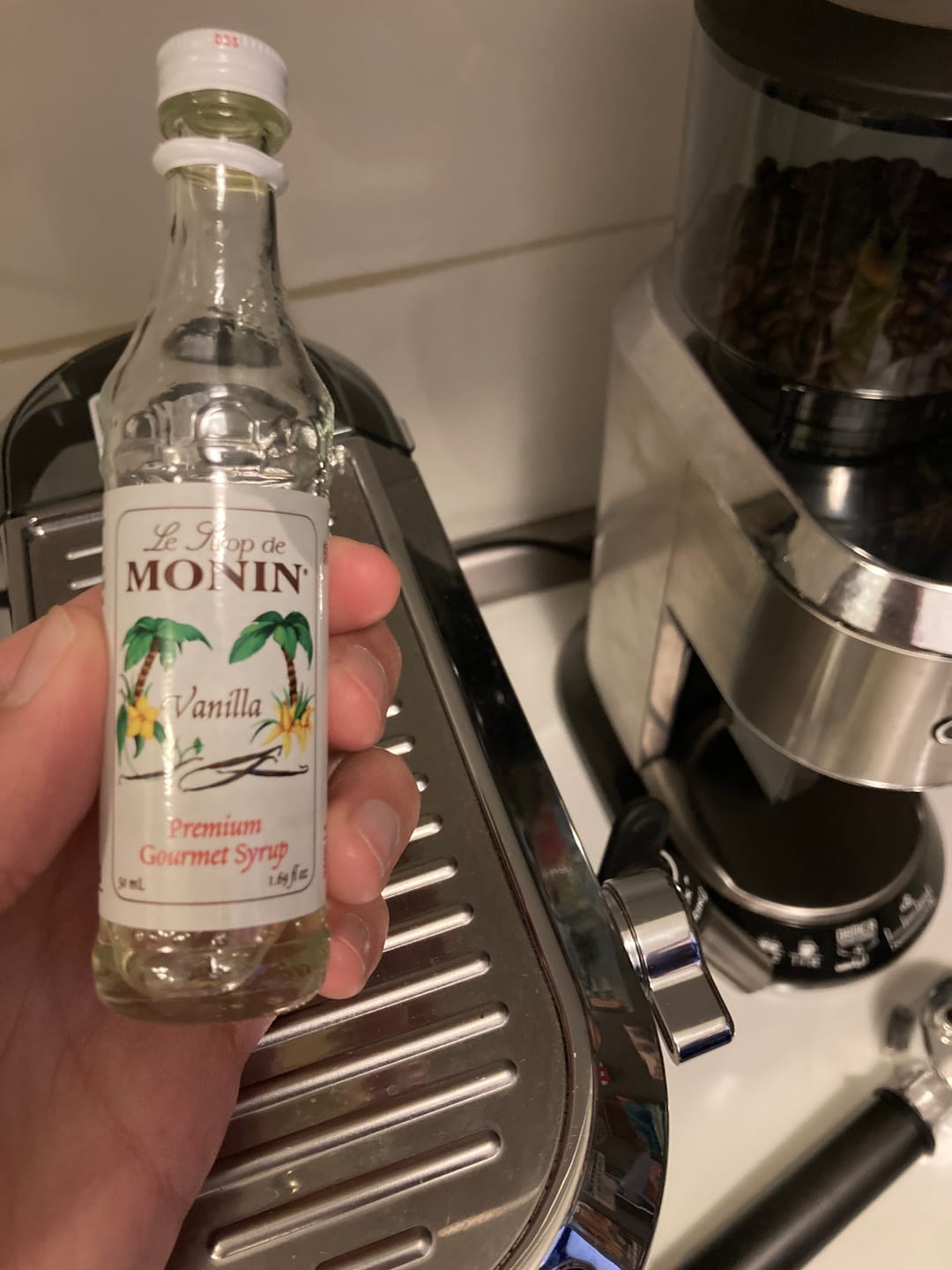 Customer photo review of Syrup Monin Coffee Collection 5 Sabores de 50 Ml c/u