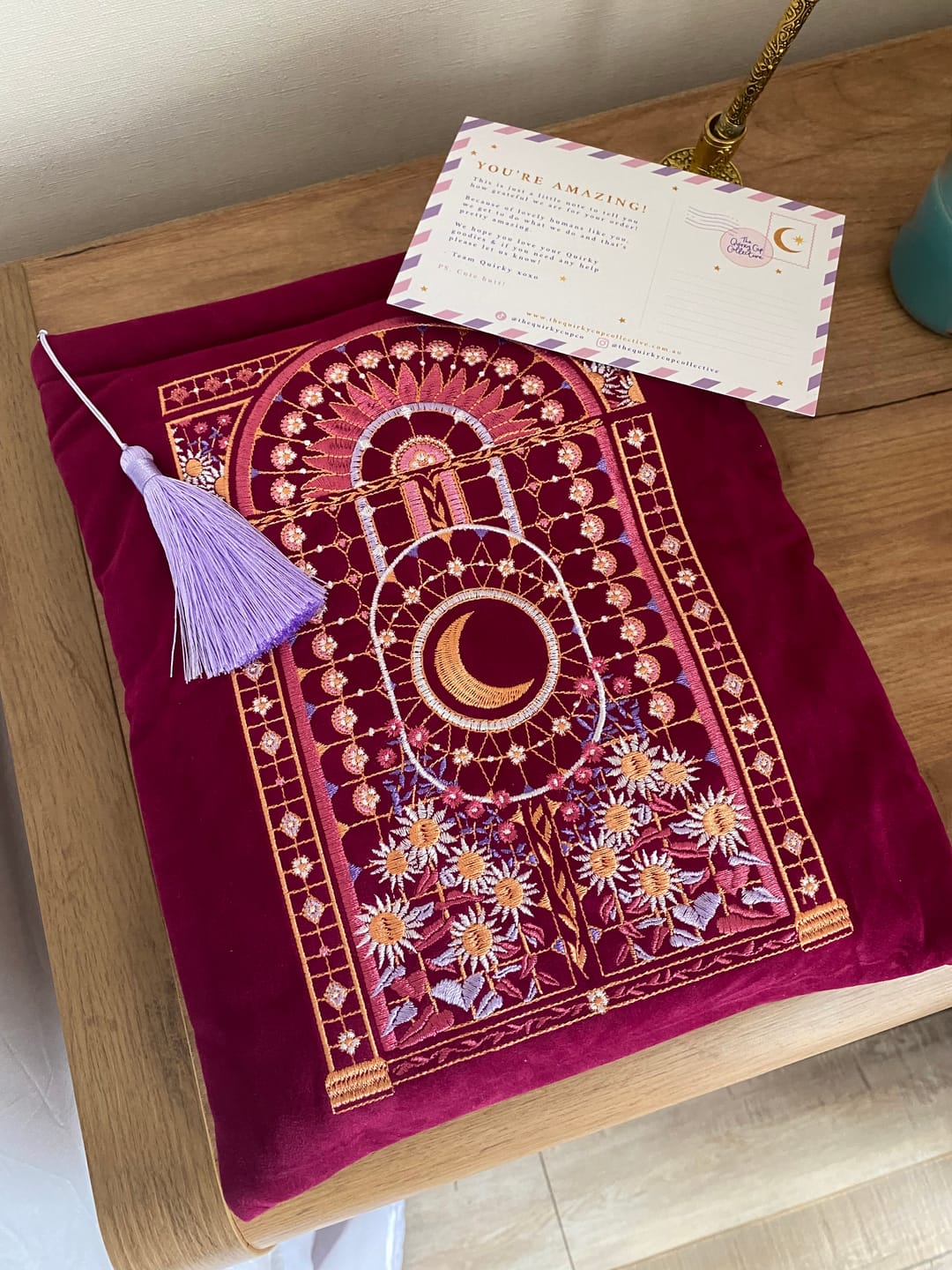 Customer photo review of Pink Iridescence Book & iPad Sleeve