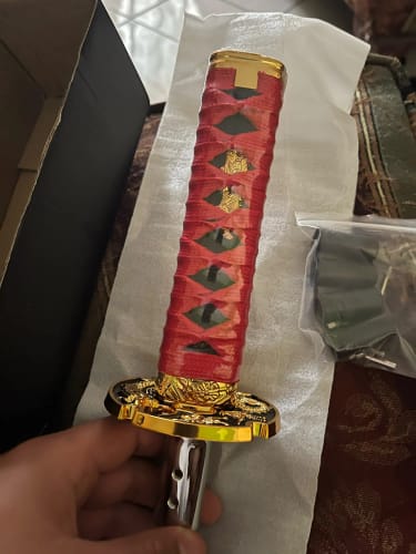 Customer photo review of Katana Gear Knob Samurai Ninja Sword