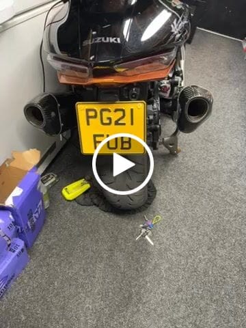 Customer video review of Yellow Metal Pressed 7×5 Motorbike Number Plate