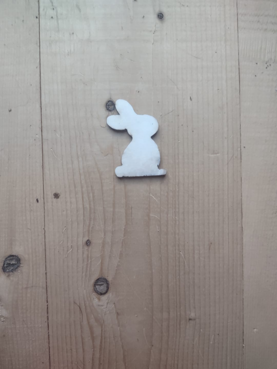 Customer photo review of Unfinished Wood Easter Bunny Shape - Craft - up to 36" DIY